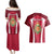 Wales Rugby Couples Matching Puletasi Dress and Hawaiian Shirt Three Feathers Dragon 2023 World Cup - Wonder Print Shop