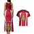 Wales Rugby Couples Matching Tank Maxi Dress and Hawaiian Shirt Three Feathers Dragon 2023 World Cup - Wonder Print Shop