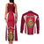 Wales Rugby Couples Matching Tank Maxi Dress and Long Sleeve Button Shirts Three Feathers Dragon 2023 World Cup - Wonder Print Shop