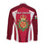 Wales Rugby Long Sleeve Button Shirt Three Feathers Dragon 2023 World Cup - Wonder Print Shop