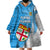 Fiji Rugby Wearable Blanket Hoodie Come On Fijian Tapa Pattern - Wonder Print Shop