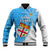 Custom Fiji Rugby Baseball Jacket Come On Fijian Tapa Pattern - Wonder Print Shop