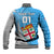 Custom Fiji Rugby Baseball Jacket Come On Fijian Tapa Pattern - Wonder Print Shop