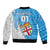 Custom Fiji Rugby Bomber Jacket Come On Fijian Tapa Pattern - Wonder Print Shop