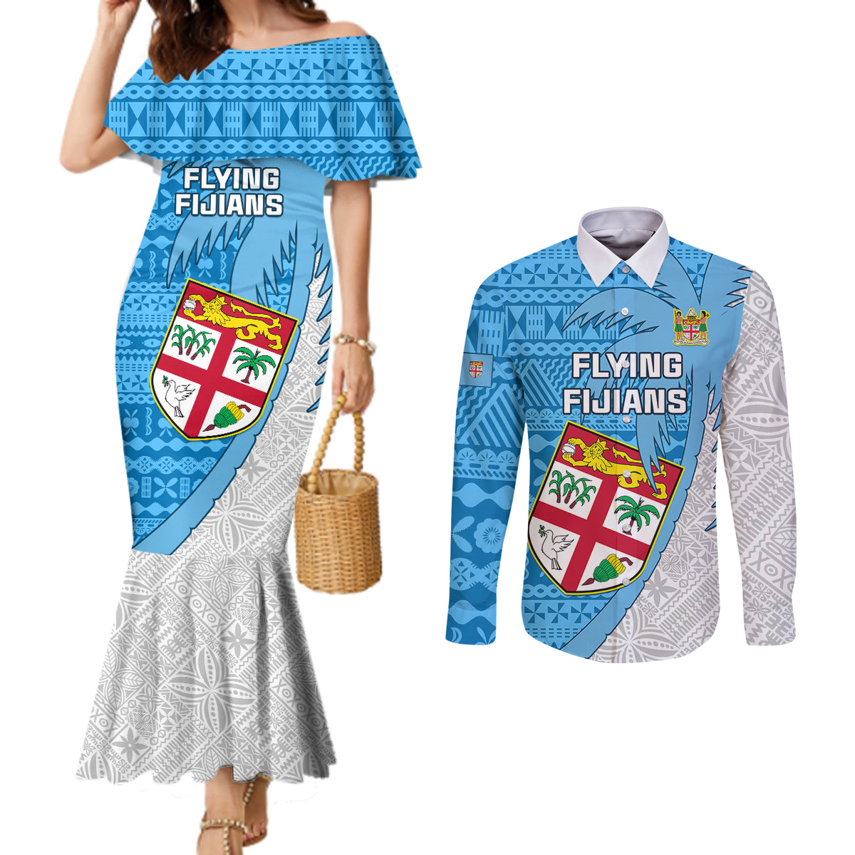 custom-fiji-rugby-couples-matching-mermaid-dress-and-long-sleeve-button-shirts-come-on-fijian-tapa-pattern