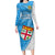 Custom Fiji Rugby Long Sleeve Bodycon Dress Come On Fijian Tapa Pattern - Wonder Print Shop