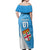 Custom Fiji Rugby Off Shoulder Maxi Dress Come On Fijian Tapa Pattern - Wonder Print Shop