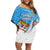 Custom Fiji Rugby Off Shoulder Short Dress Come On Fijian Tapa Pattern - Wonder Print Shop