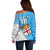 Custom Fiji Rugby Off Shoulder Sweater Come On Fijian Tapa Pattern - Wonder Print Shop