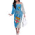 Custom Fiji Rugby Off The Shoulder Long Sleeve Dress Come On Fijian Tapa Pattern - Wonder Print Shop