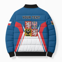 Personalized Czechia Bomber Puffer Jacket Happy Independence Day