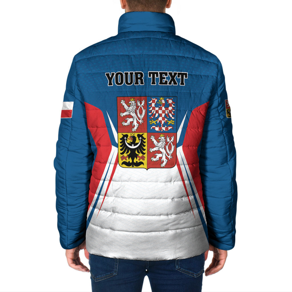 Personalized Czechia Padded Jacket Happy Independence Day