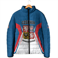 Personalized Czechia Padded Jacket Happy Independence Day