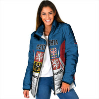 Personalized Czechia Padded Jacket Happy Independence Day