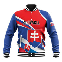 Personalized Slovakia Baseball Jacket Slovak Republic Flag Style