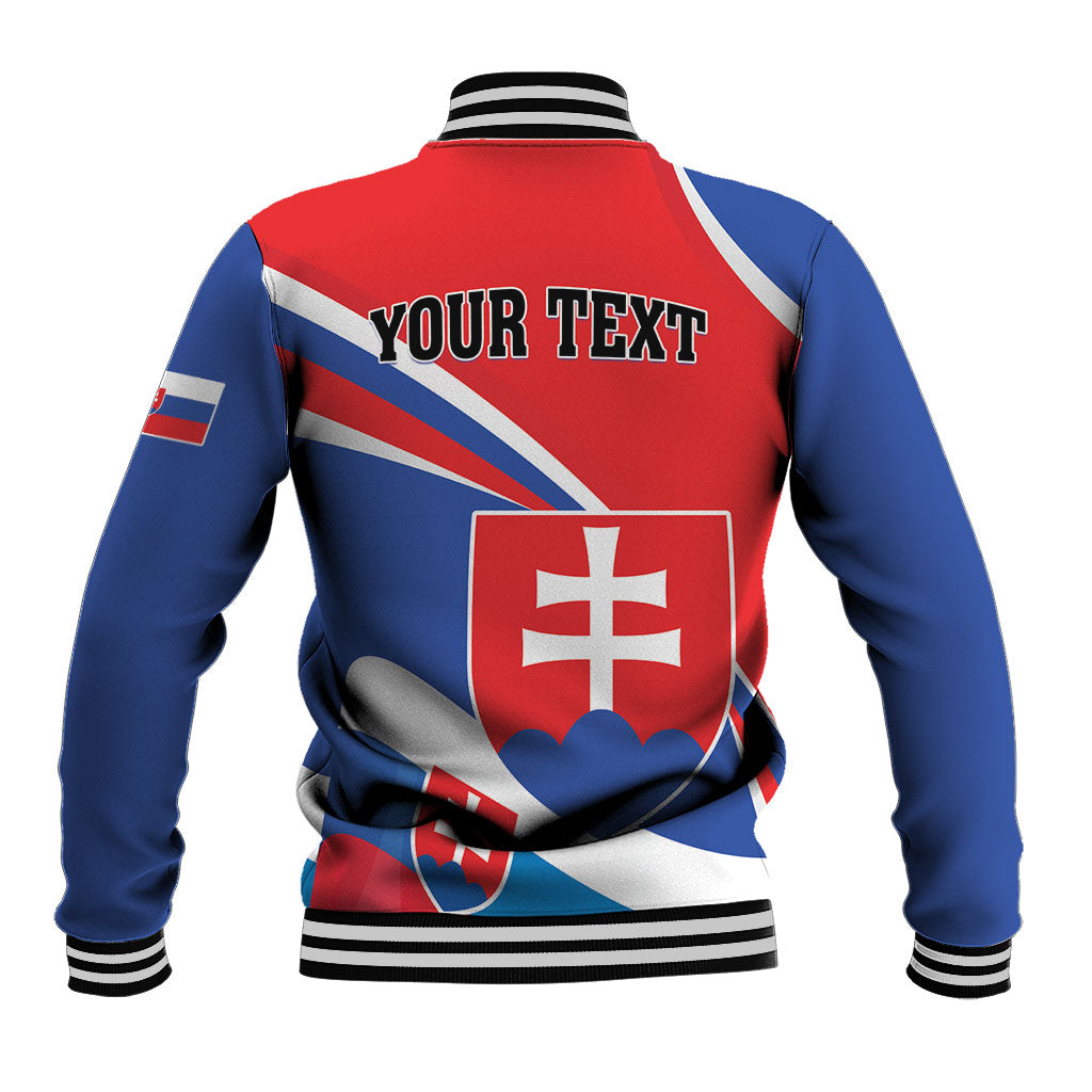Personalized Slovakia Baseball Jacket Slovak Republic Flag Style