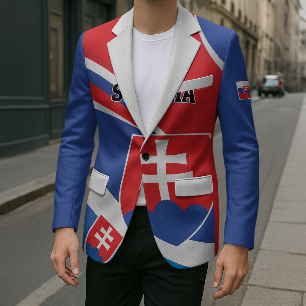 Personalized Slovakia Blazer Slovak Republic Flag Style