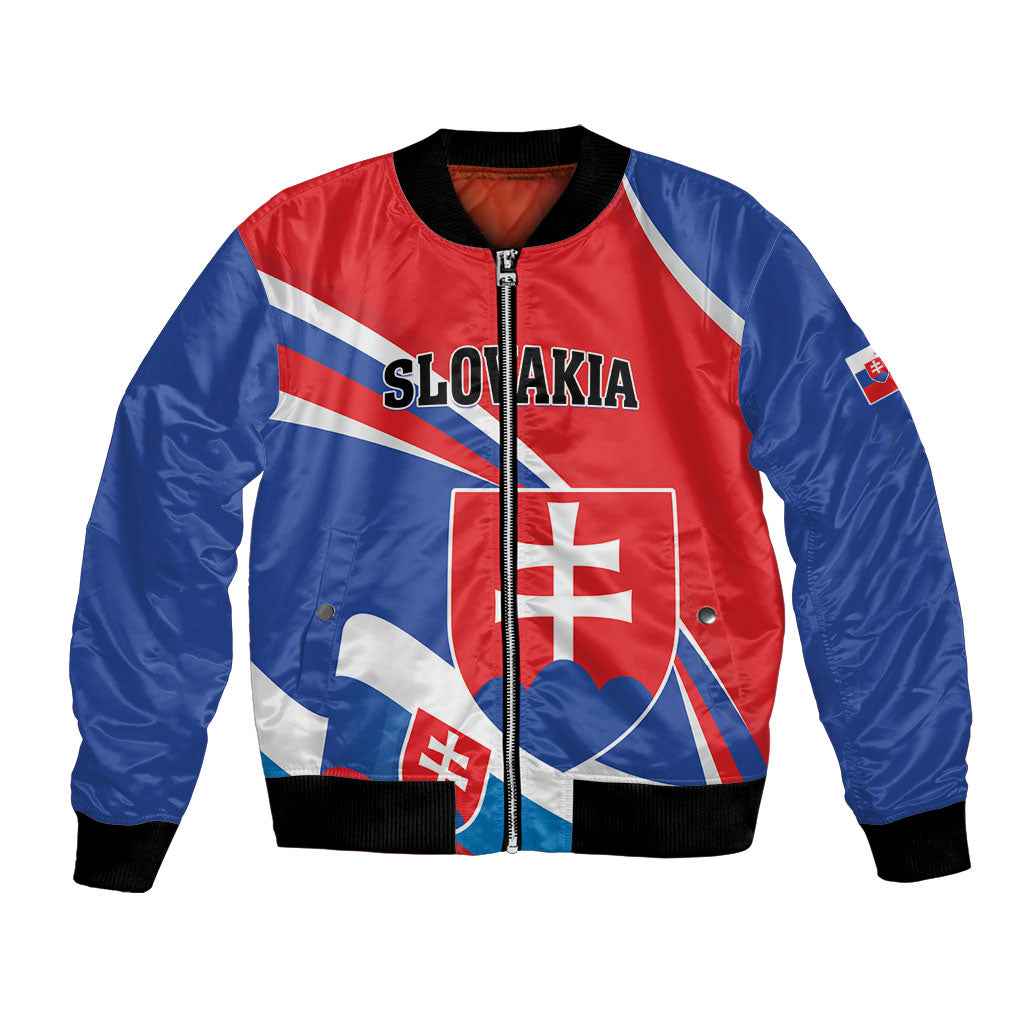 Personalized Slovakia Bomber Jacket Slovak Republic Flag Style