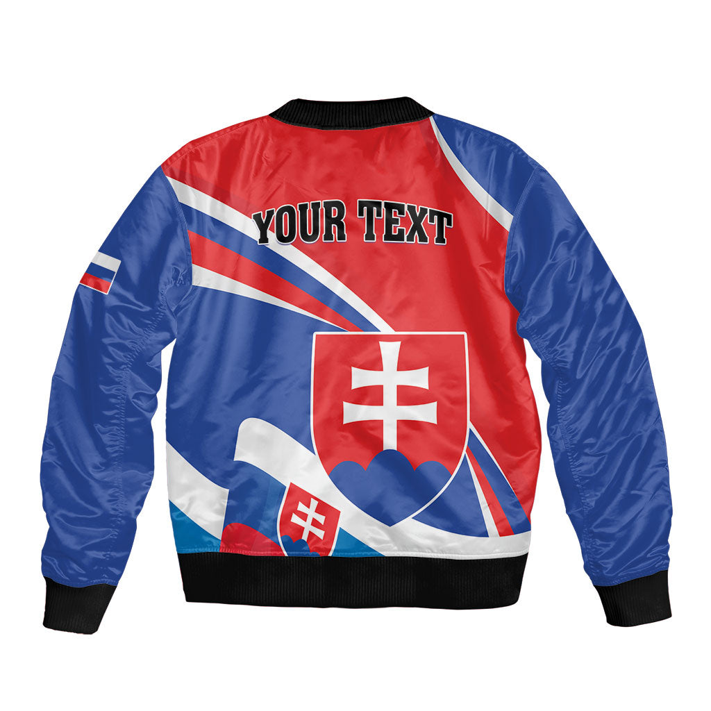 Personalized Slovakia Bomber Jacket Slovak Republic Flag Style