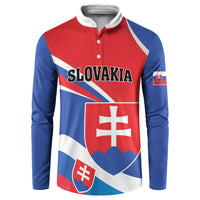 Personalized Slovakia Button Sweatshirt Slovak Republic Flag Style