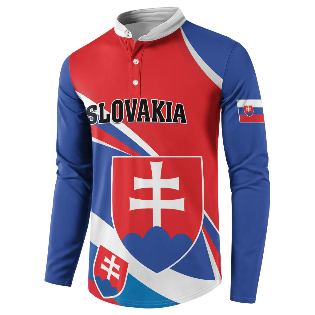 Personalized Slovakia Button Sweatshirt Slovak Republic Flag Style