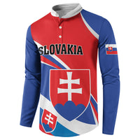 Personalized Slovakia Button Sweatshirt Slovak Republic Flag Style
