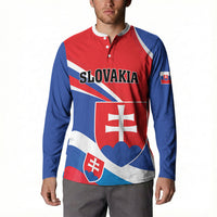 Personalized Slovakia Button Sweatshirt Slovak Republic Flag Style