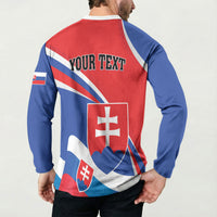 Personalized Slovakia Button Sweatshirt Slovak Republic Flag Style