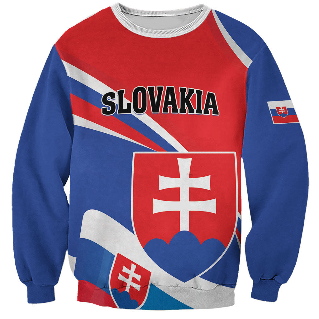 Personalized Slovakia Sweatshirt Slovak Republic Flag Style