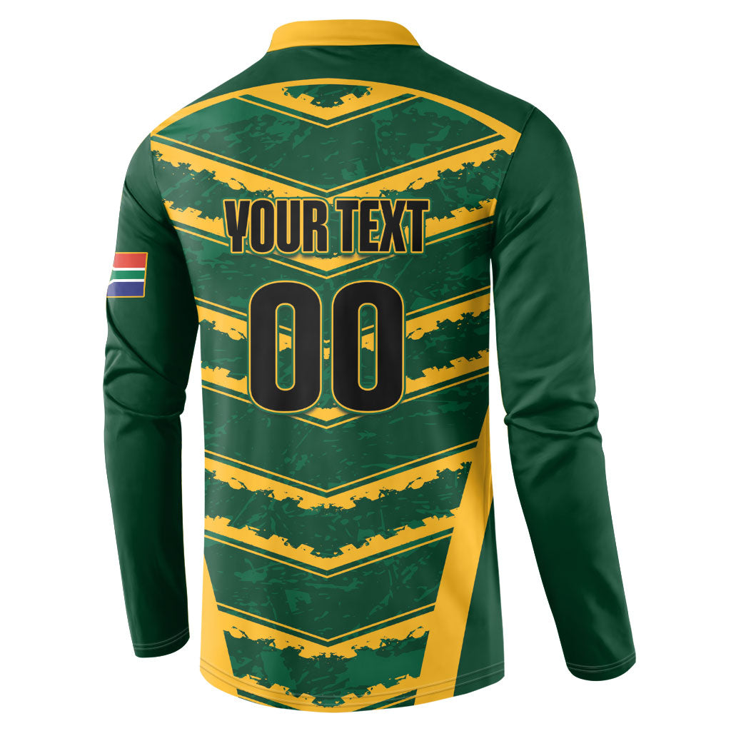 South Africa 2026 Rugby Custom Button Sweatshirt Bokke Go Champions