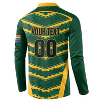 South Africa 2026 Rugby Custom Button Sweatshirt Bokke Go Champions