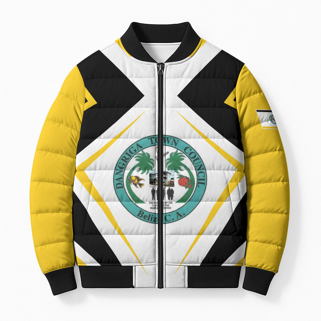 Dangriga The Culture Capital Bomber Puffer Jacket Garifuna Proud