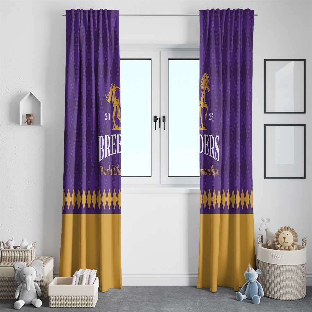 Personalized Breeders Horse Racing 2025 Window Curtain Del Mar Awaits - Wonder Print Shop