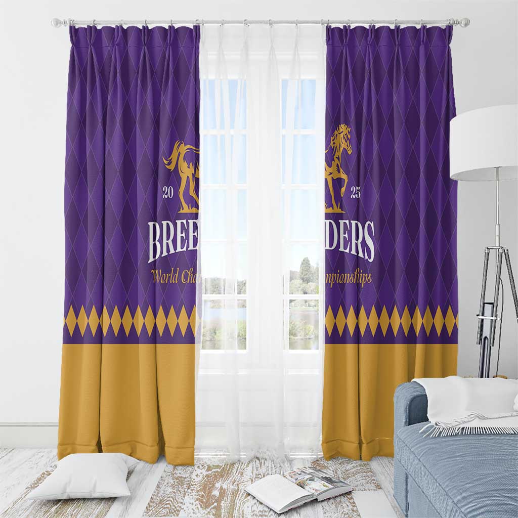 Personalized Breeders Horse Racing 2025 Window Curtain Del Mar Awaits - Wonder Print Shop