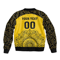 Custom Peshawar Cricket Sleeve Zip Bomber Jacket Hum Zalmi Hum Peshawar - Wonder Print Shop