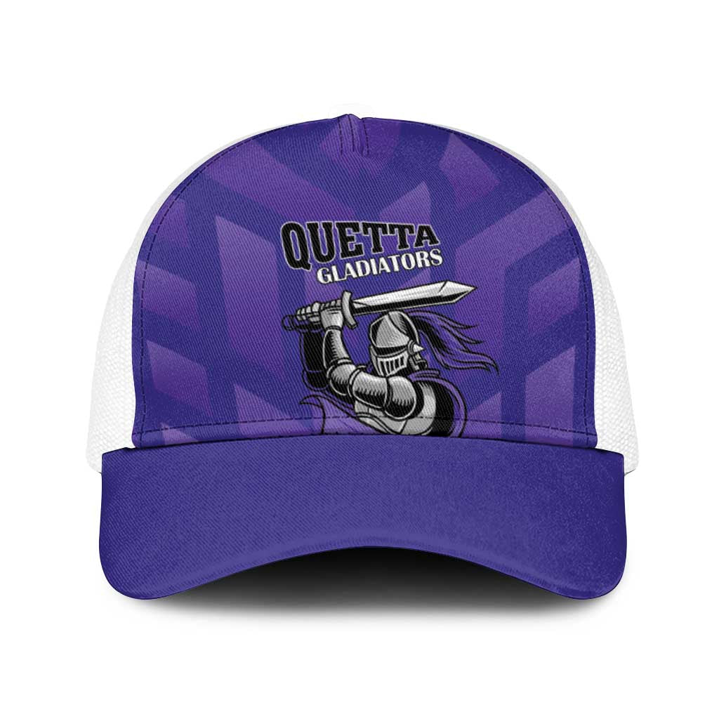 Quetta Cricket Gladiators Baseball Net Cap One Force Purple Force - Wonder Print Shop