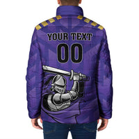 Custom Quetta Cricket Gladiators Padded Jacket One Force Purple Force - Wonder Print Shop