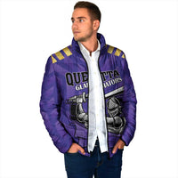 Custom Quetta Cricket Gladiators Padded Jacket One Force Purple Force - Wonder Print Shop