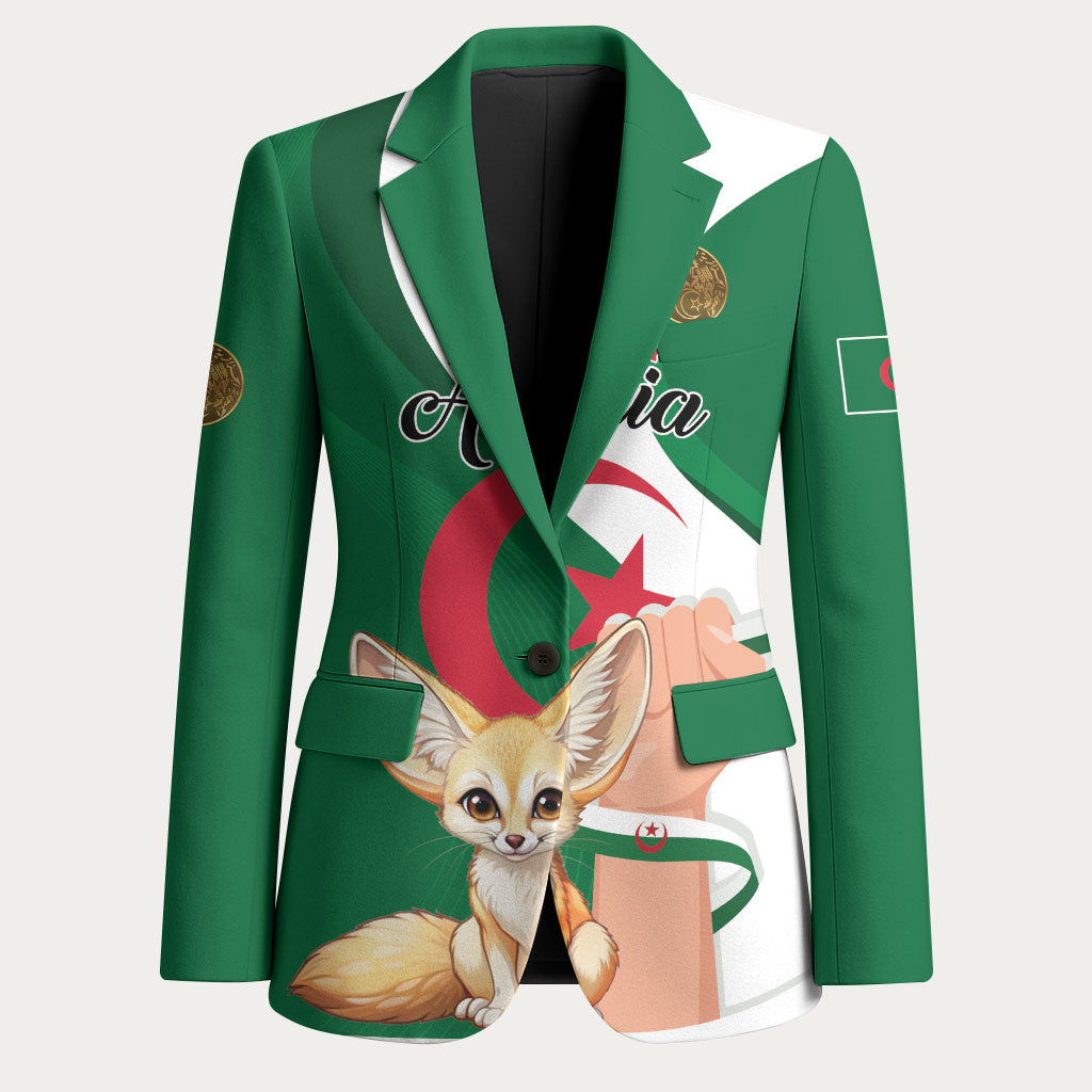 Personalized Algeria Fennec Fox Blazer Happy Independence Day