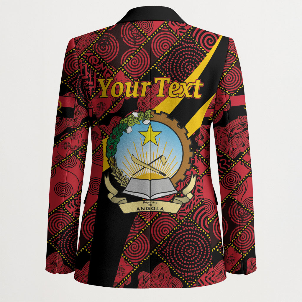 Personalized Angola Samakaka Pattern Blazer Happy Independence Day