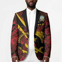 Personalized Angola Samakaka Pattern Blazer Happy Independence Day