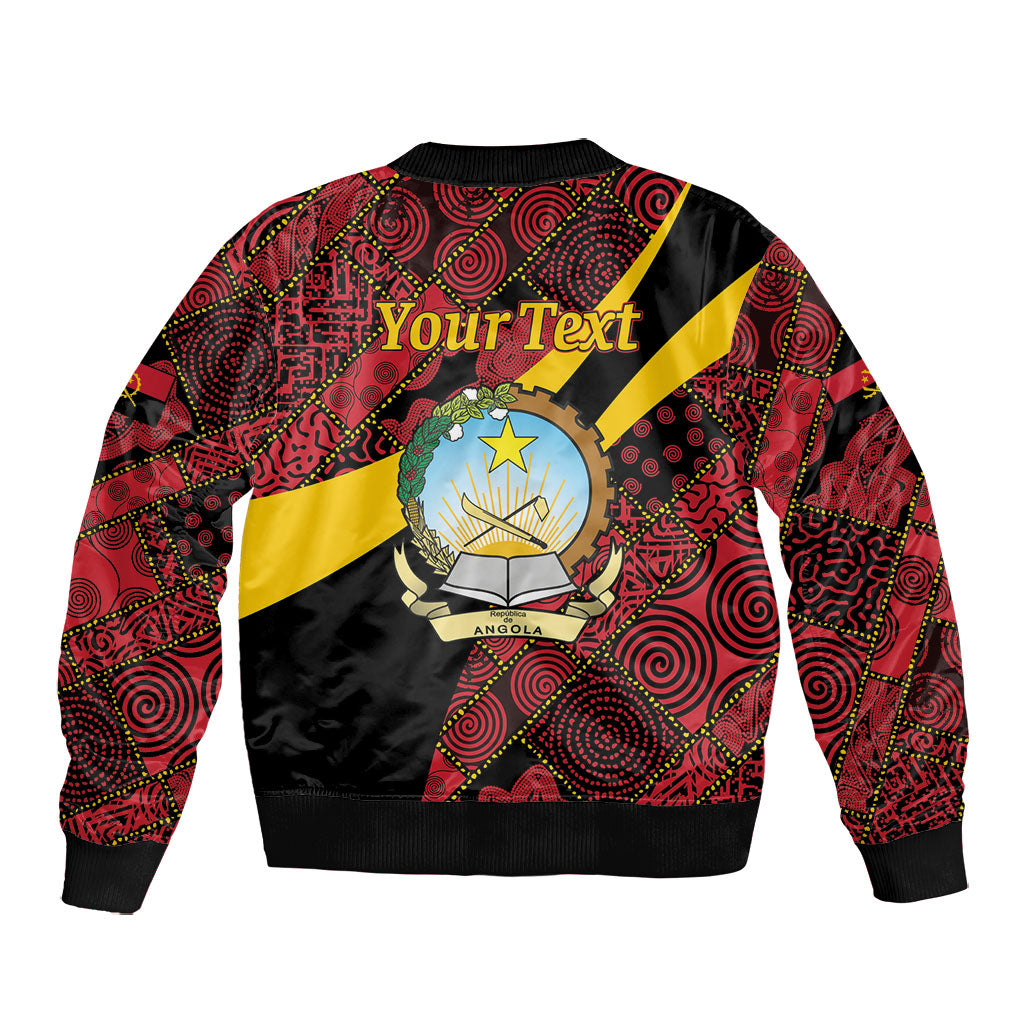 Personalized Angola Samakaka Pattern Bomber Jacket Happy Independence Day