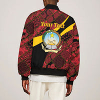Personalized Angola Samakaka Pattern Bomber Jacket Happy Independence Day
