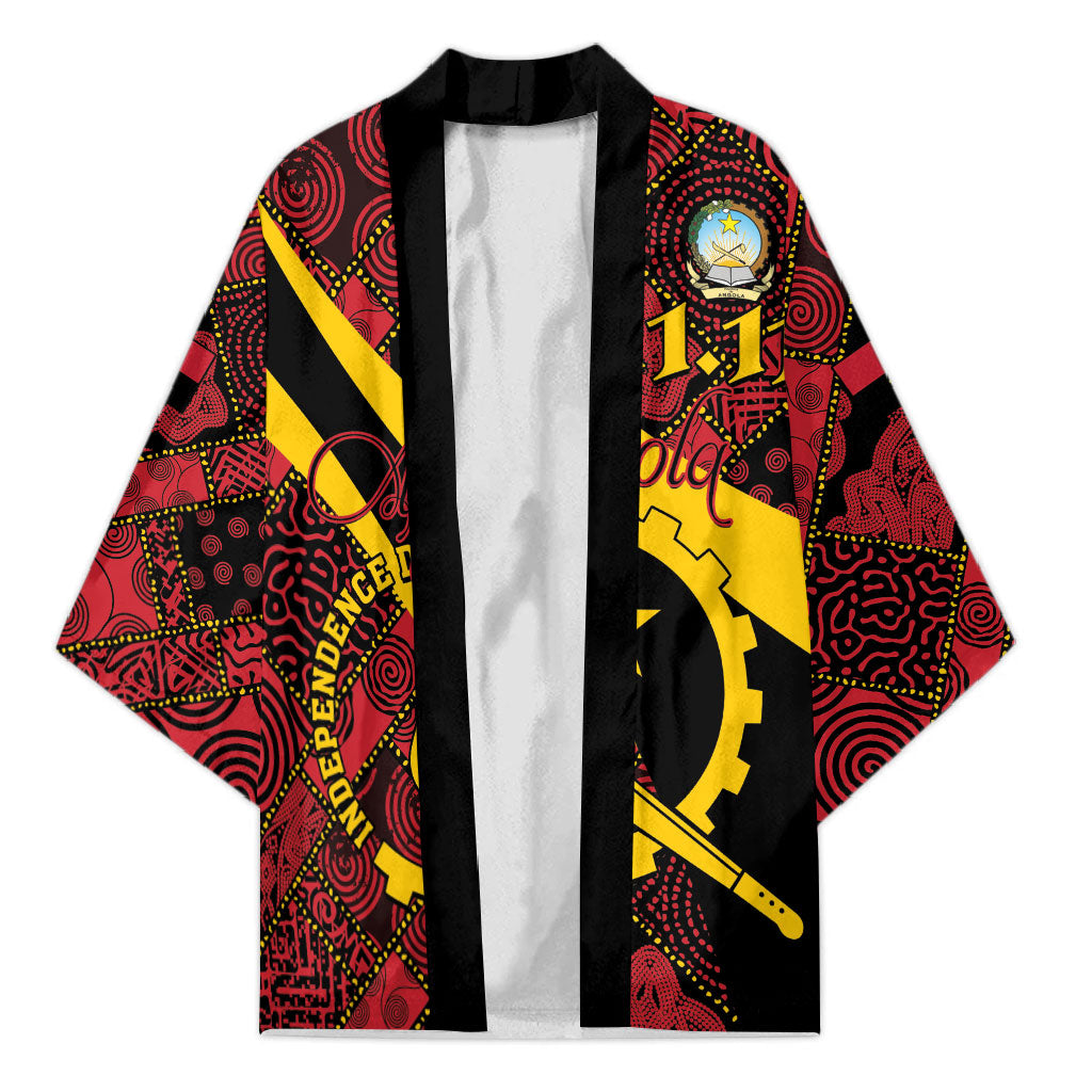 Personalized Angola Samakaka Pattern Kimono Happy Independence Day