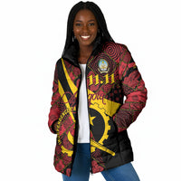 Personalized Angola Samakaka Pattern Padded Jacket Happy Independence Day