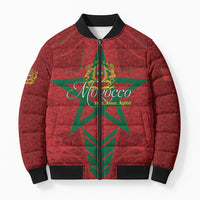 Personalized Morocco 1956 Bomber Puffer Jacket Happy Independence Day