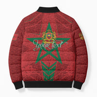 Personalized Morocco 1956 Bomber Puffer Jacket Happy Independence Day