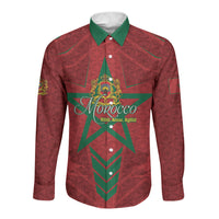 Personalized Morocco 1956 Long Sleeve Button Shirt Happy Independence Day