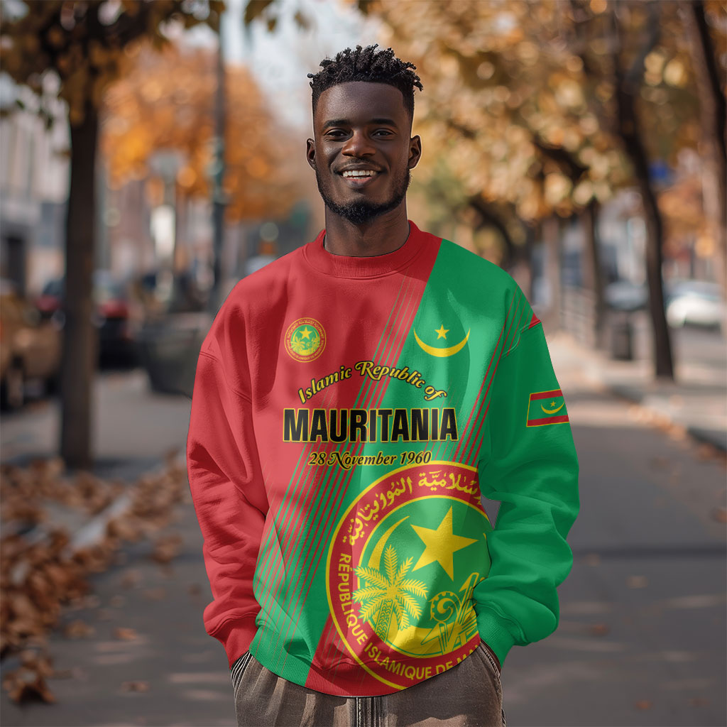Personalized Islamic Republic of Mauritania Sweatshirt Happy Independence Day