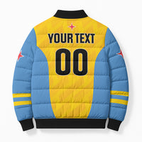 Custom Football Aruba 2026 Bomber Puffer Jacket Arubaans Come On